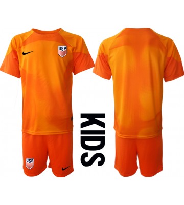 Forenede Stater Målmand Replika Babytøj Hjemmebanesæt Børn VM 2022 Kortærmet (+ Korte bukser)
